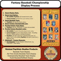 Fantasy Baseball Trading Card Championship Frame.