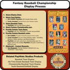 Fantasy Baseball Trading Card Championship Frame.
