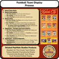 Football Team Trading Card Frame.