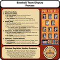 MLB Baseball Trading Card Team Frame.