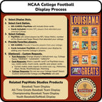 College Alumni Football Trading Card Frame.