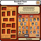MLB Baseball Trading Card Team Frame.