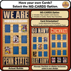 College Alumni Football Trading Card Frame.