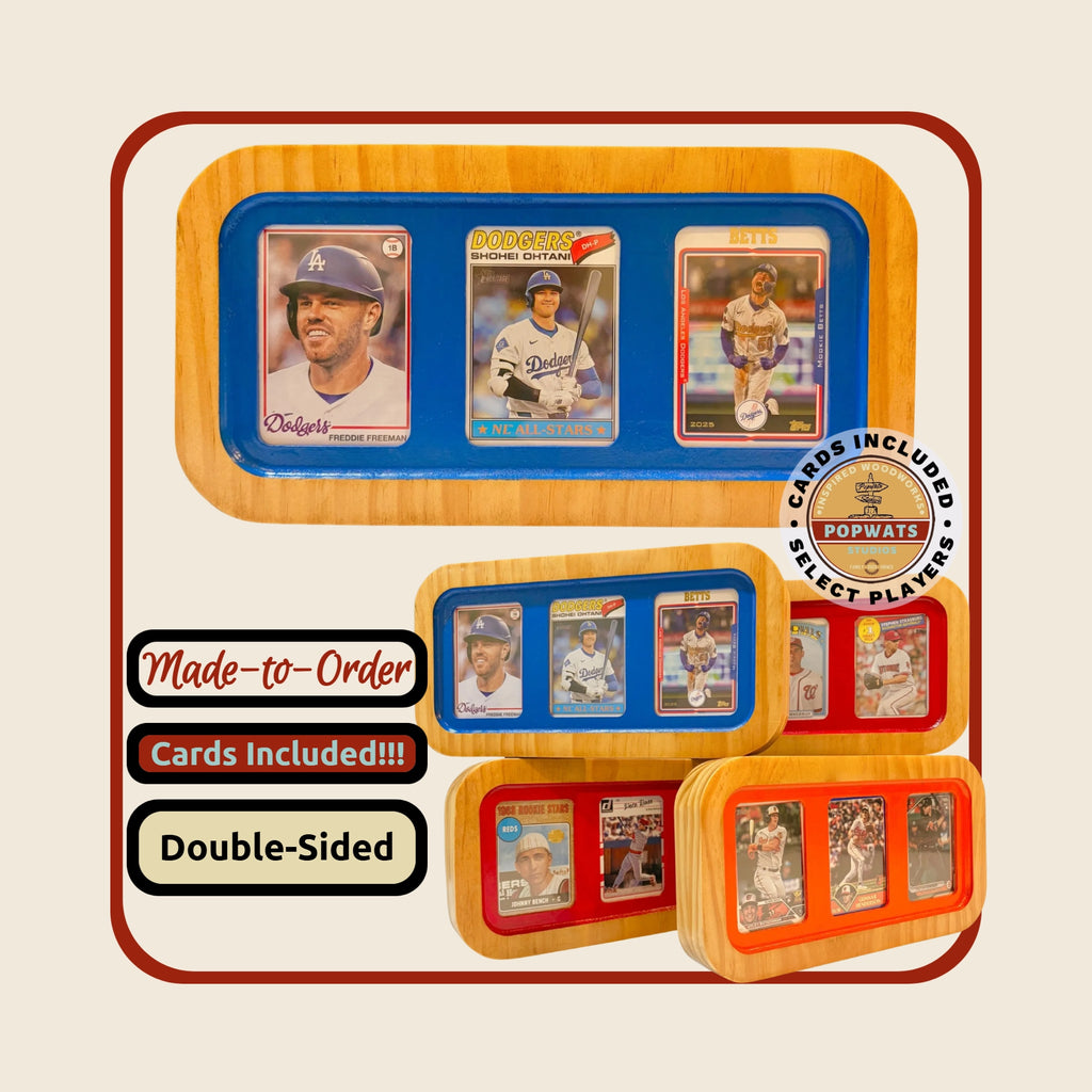 Double-Sided Tabletop Sports Card Display