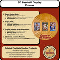 MLB 3D Baseball Trading Card Frame.