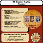 MLB 3D Baseball Trading Card Frame.