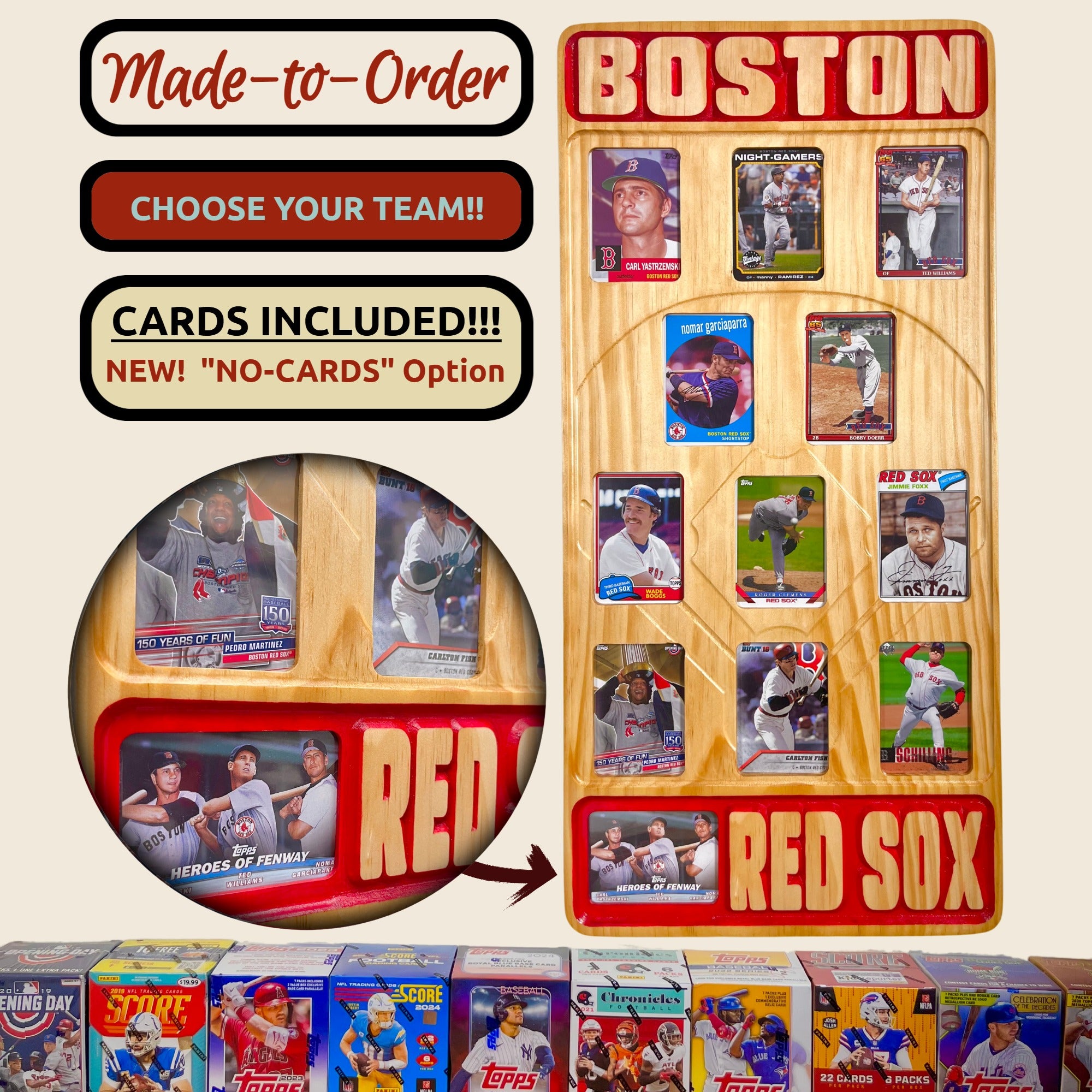 MLB Baseball All-Time Greats Trading Card Team Frame.