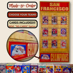 Football Championship Trading Card Team Frame.