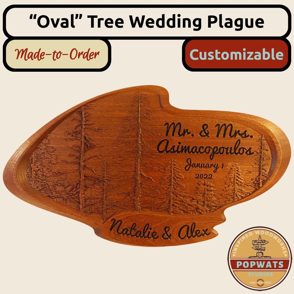 Wedding Plaque - Oval