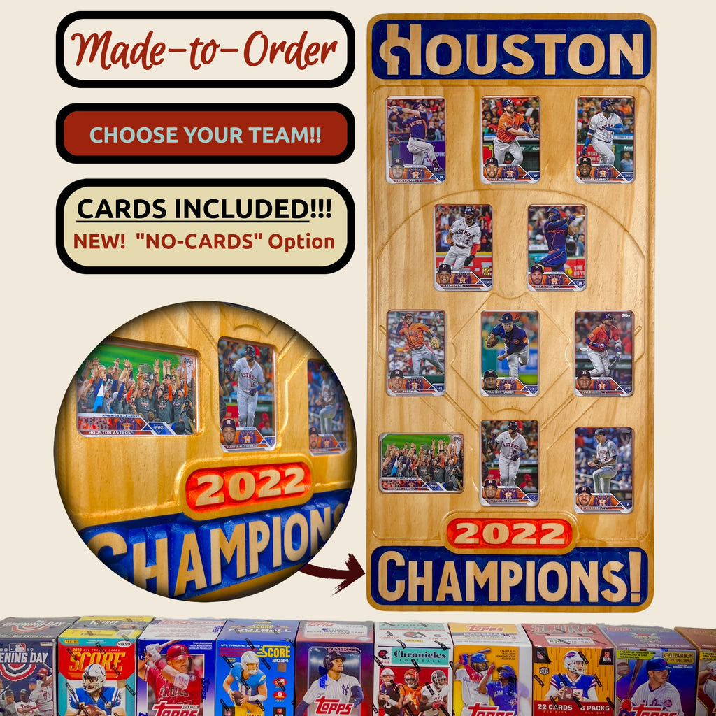 Baseball Championship Trading Card Team Frame.