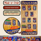 Baseball Championship Trading Card Team Frame.
