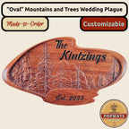 Wedding Plaque - Oval