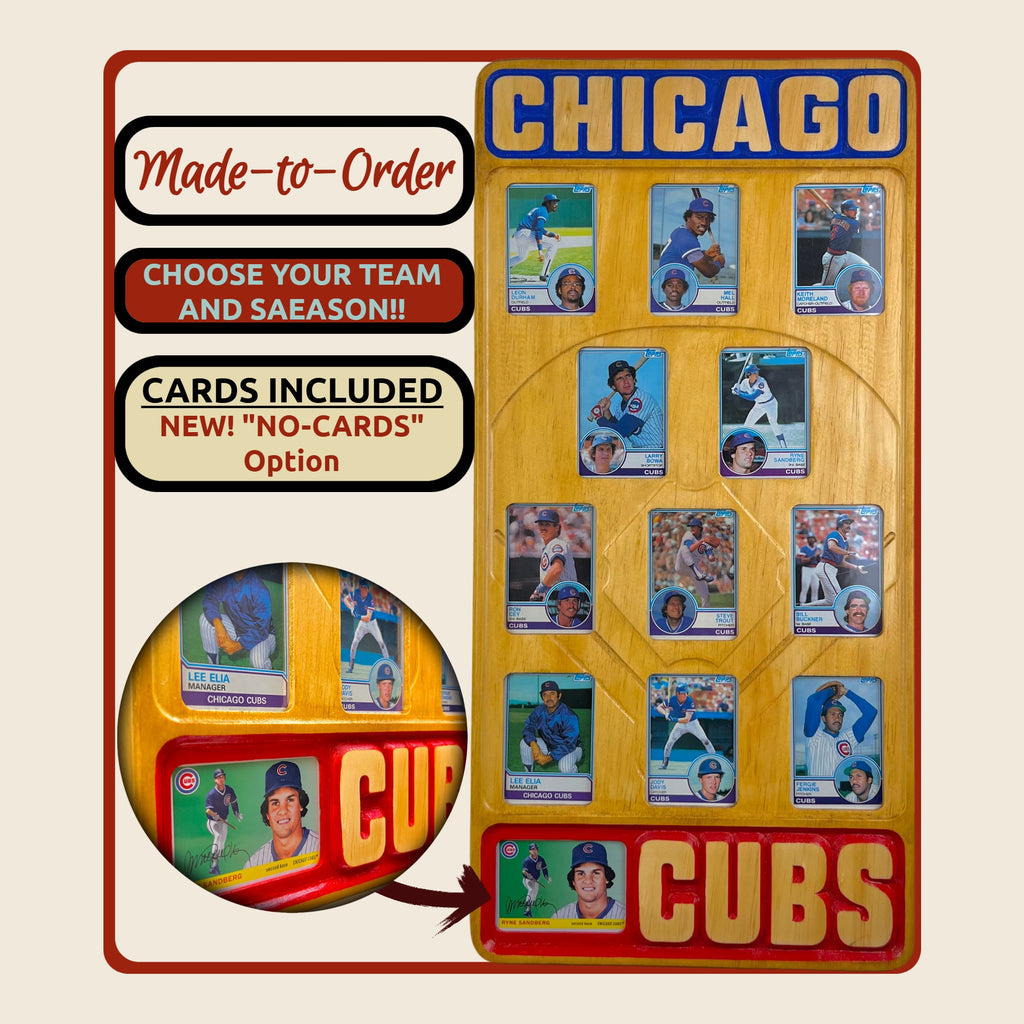 MLB Baseball Trading Card Team Frame.