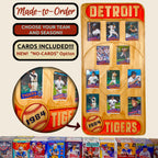 Baseball Vintage Inspired Trading Card Team Frame.