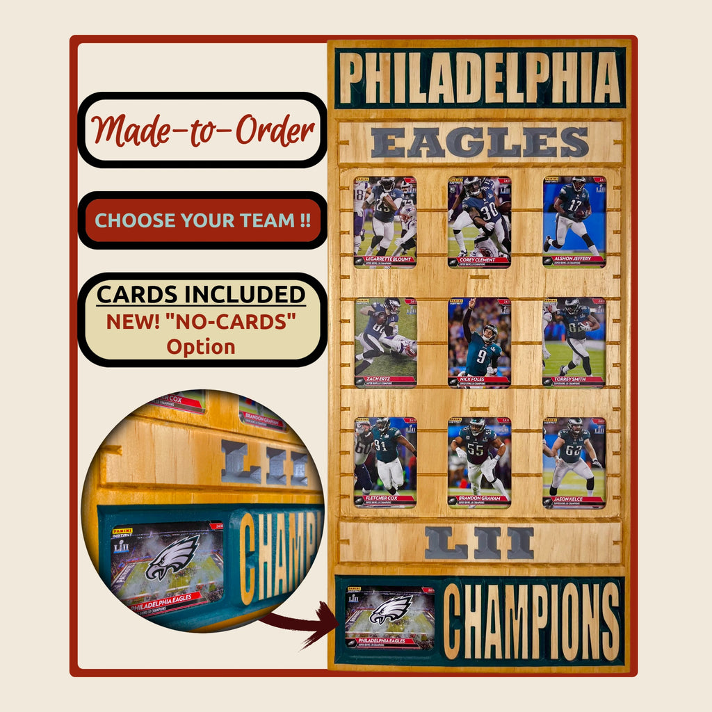 Football Championship Trading Card Team Frame.
