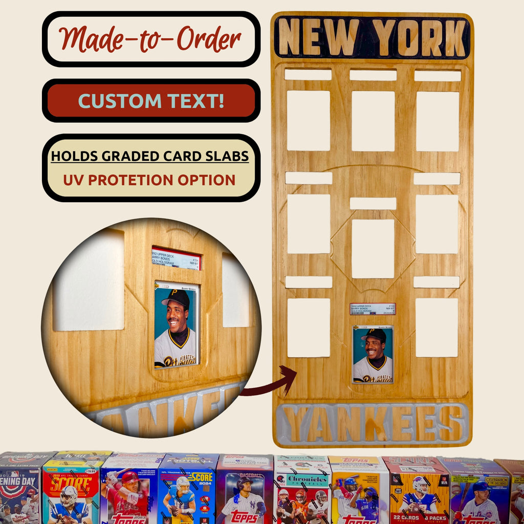MLB Baseball Graded Card Team Frame.