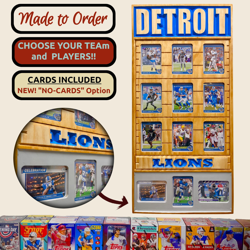 Football Team Trading Card Frame.