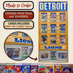 Football Team Trading Card Frame.