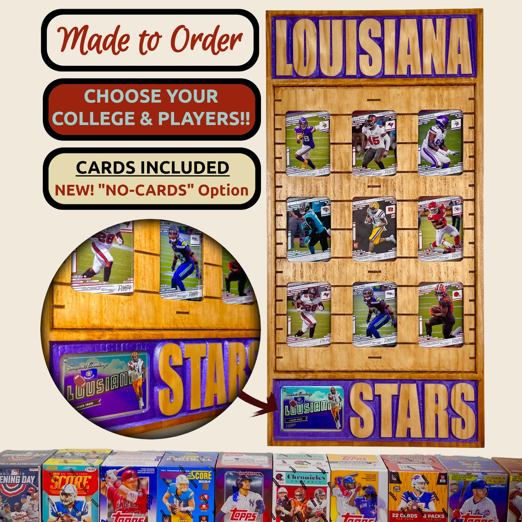 College Alumni Football Trading Card Frame.