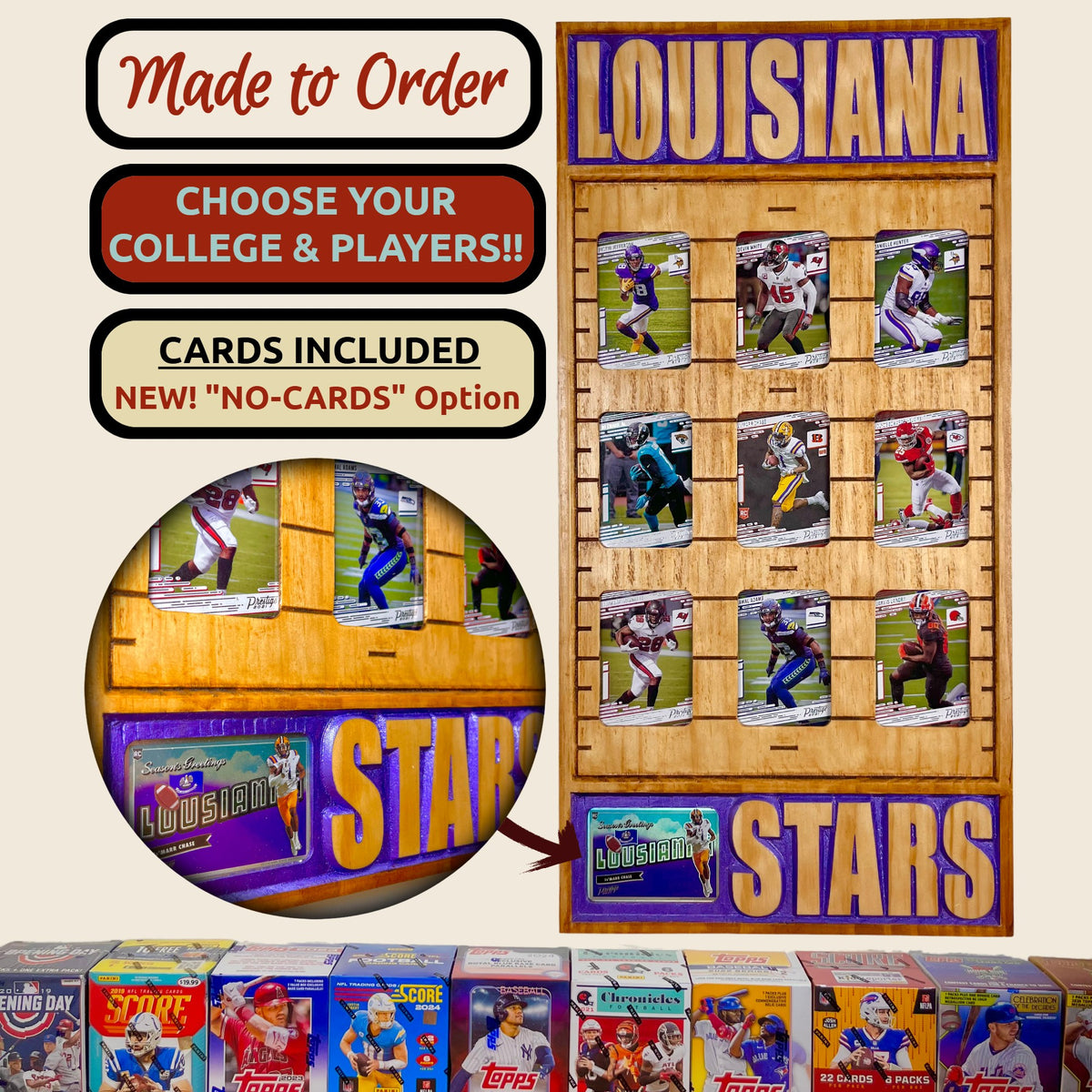 College Alumni Football Trading Card Frame.