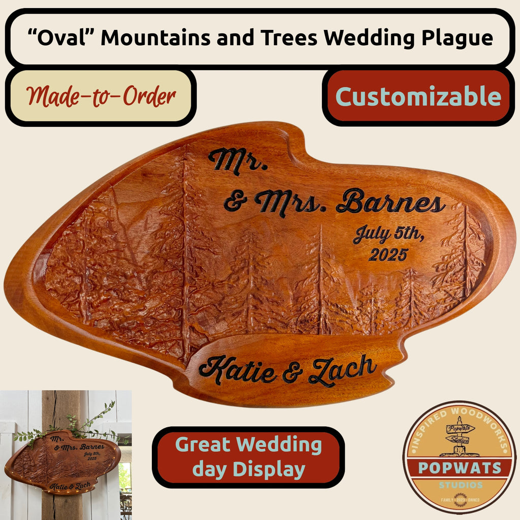 Wedding Plaque - Oval