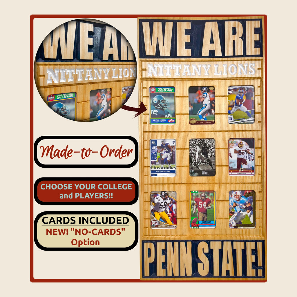 College Alumni Football Trading Card Frame.