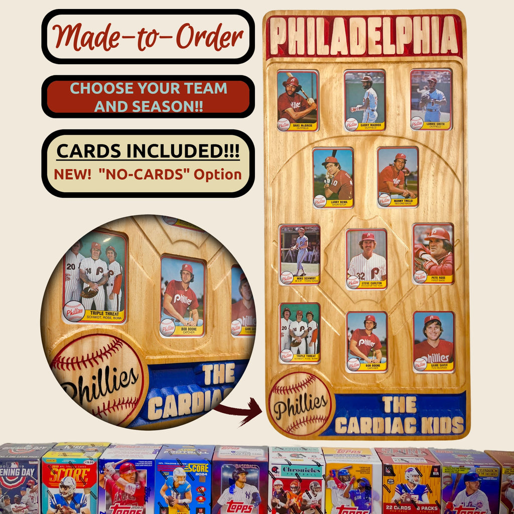 Baseball Vintage Inspired Trading Card Team Frame.