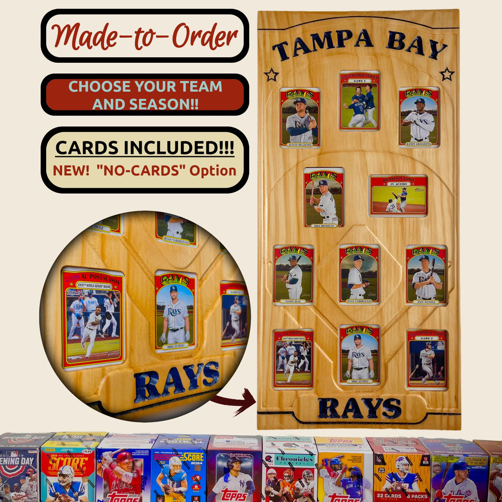 Baseball Vintage Inspired Trading Card Team Frame.