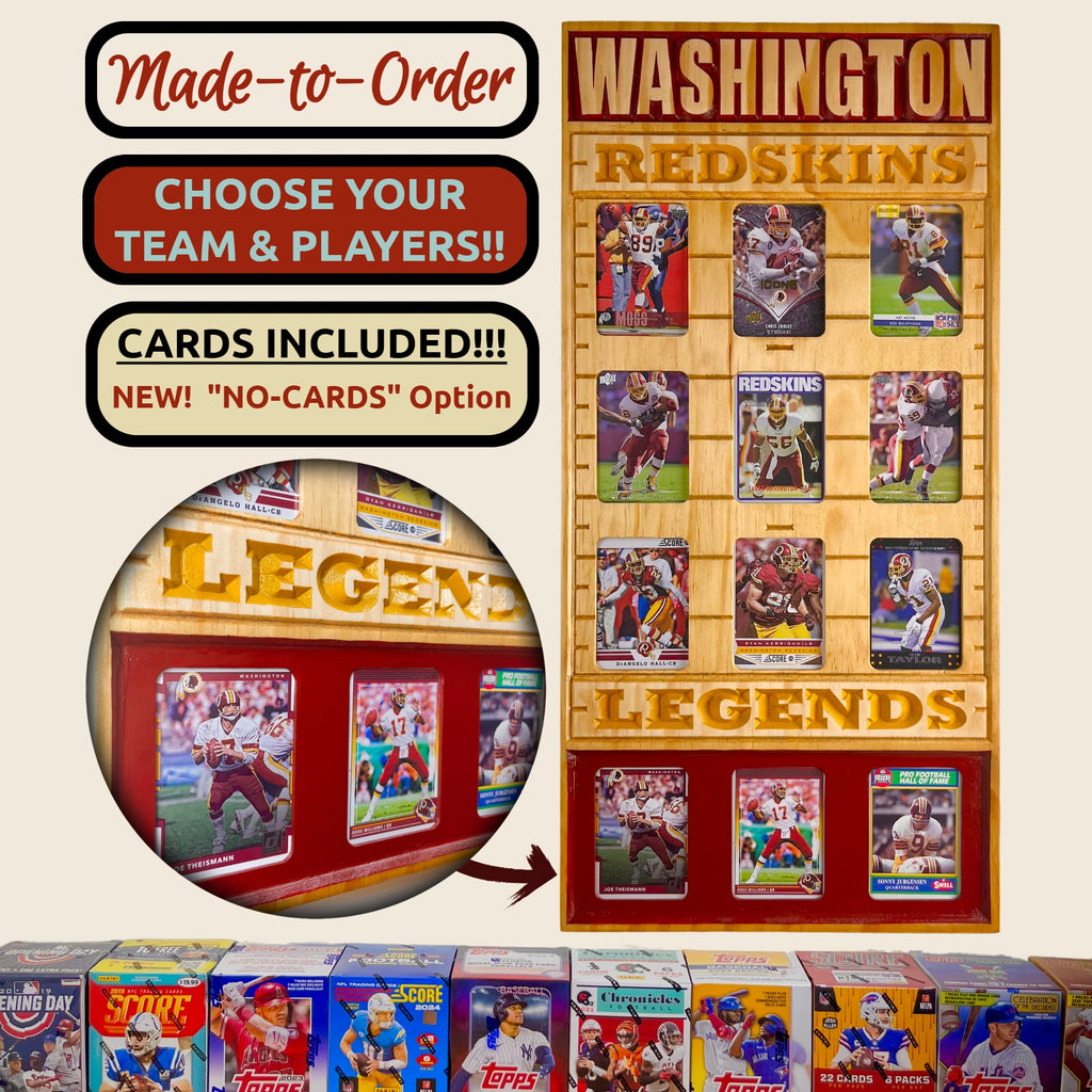 Football Legends and Superstars Trading Card Team Frame.