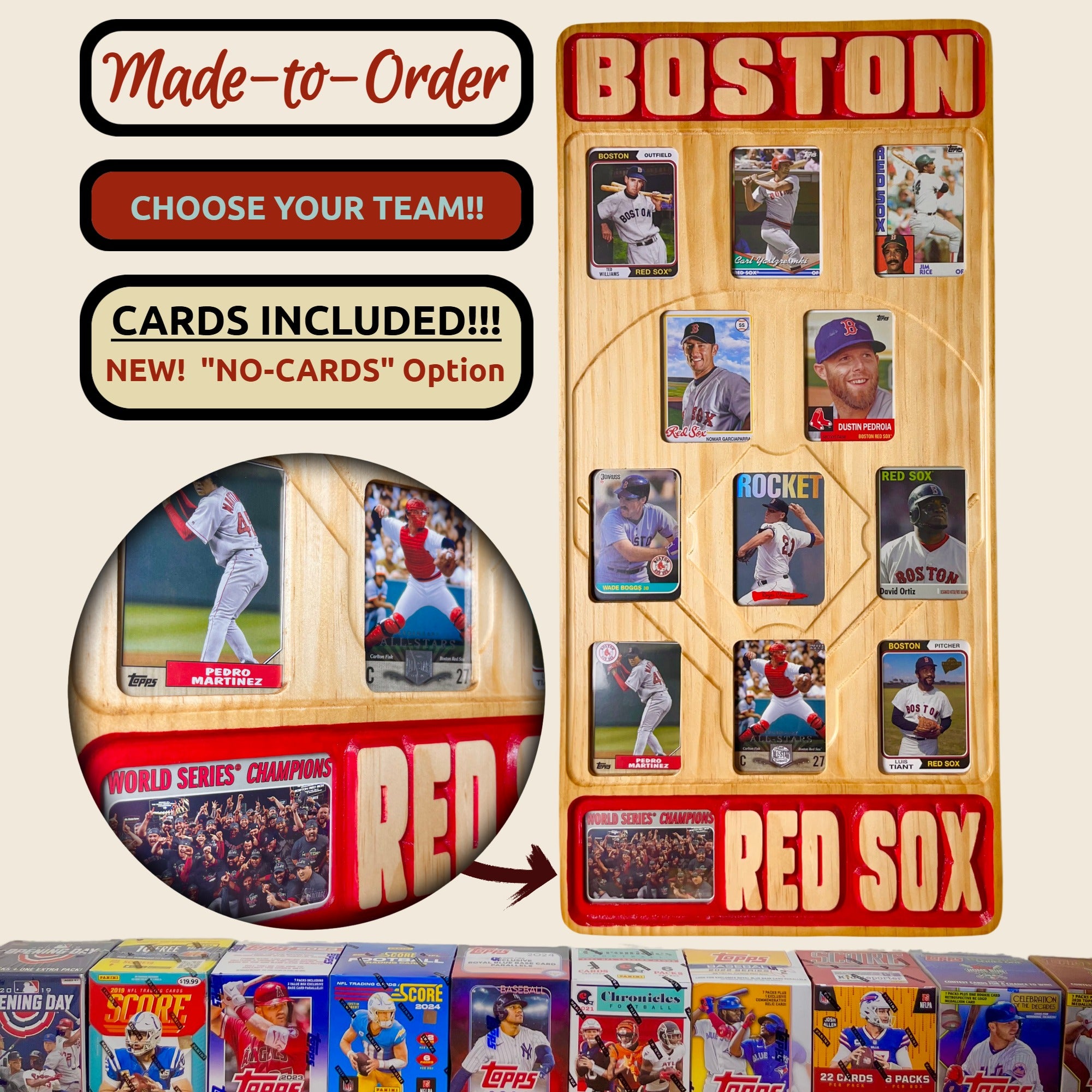 MLB Baseball All-Time Greats Trading Card Team Frame.