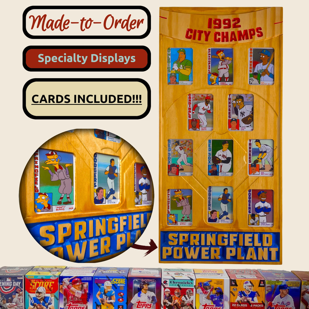 Specility Baseball Trading card Displays