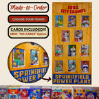 Baseball Championship Trading Card Team Frame.