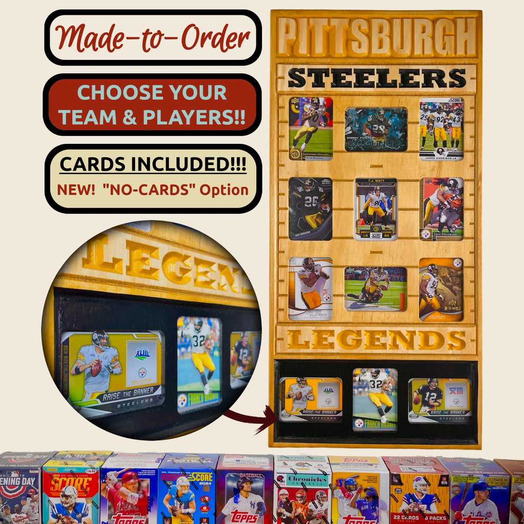 Football Legends and Superstars Trading Card Team Frame.