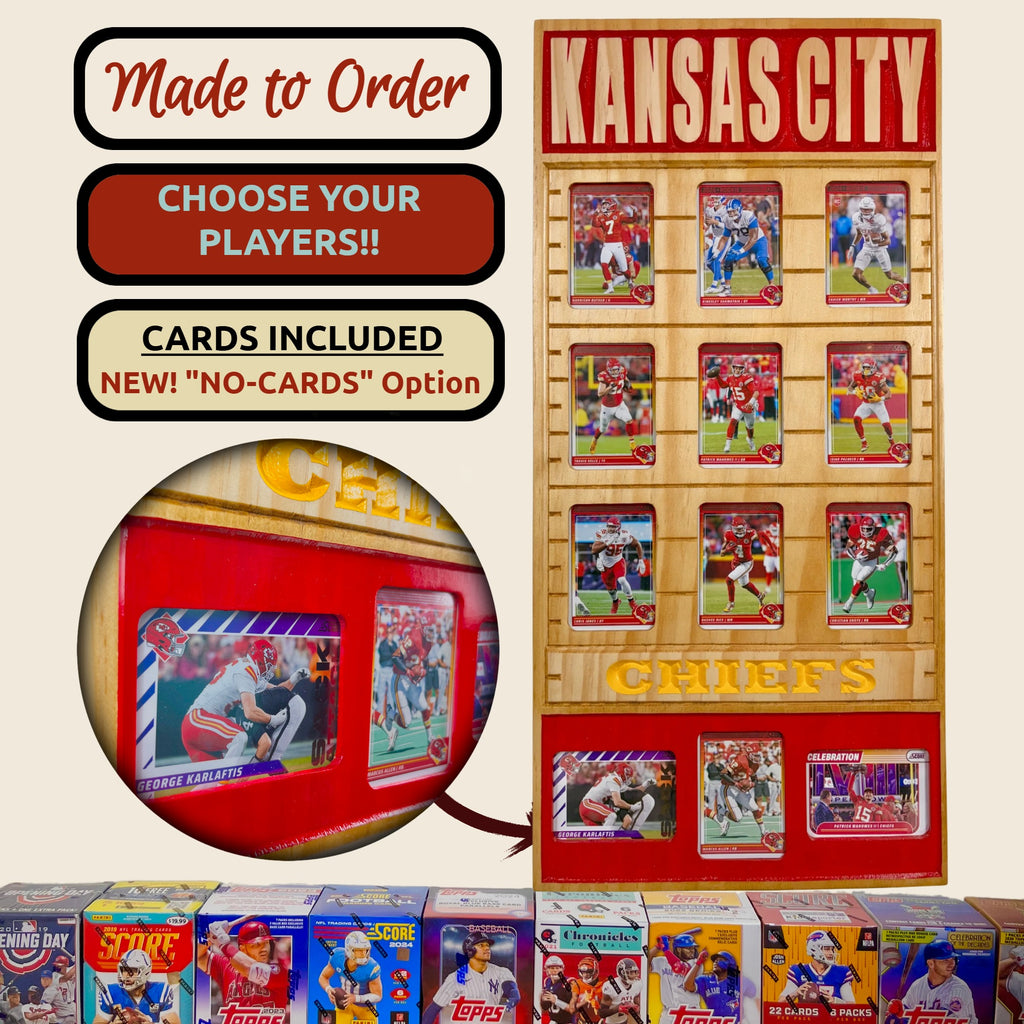 Football Team Trading Card Frame.