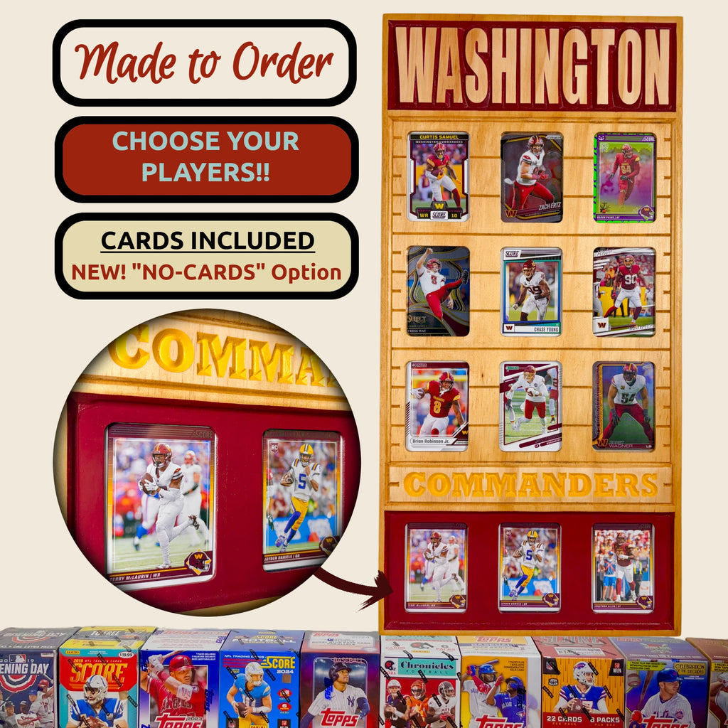 Football Team Trading Card Frame.