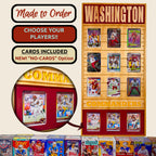 Football Team Trading Card Frame.