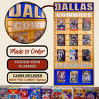 Football Legends and Superstars Trading Card Team Frame.