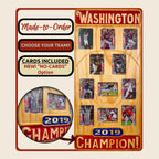Baseball Championship Trading Card Team Frame.