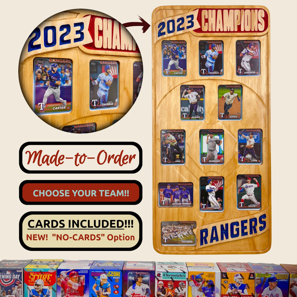 Baseball Championship Trading Card Team Frame.