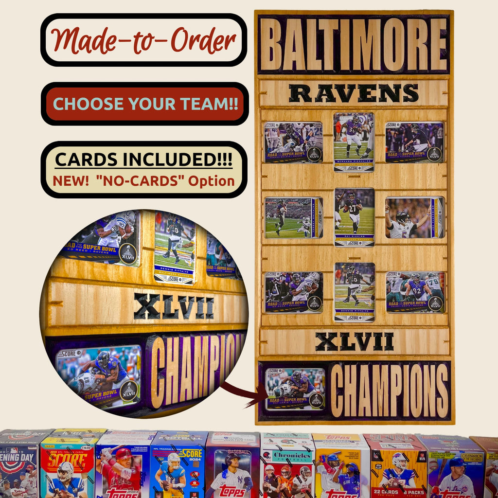 Football Championship Trading Card Team Frame.