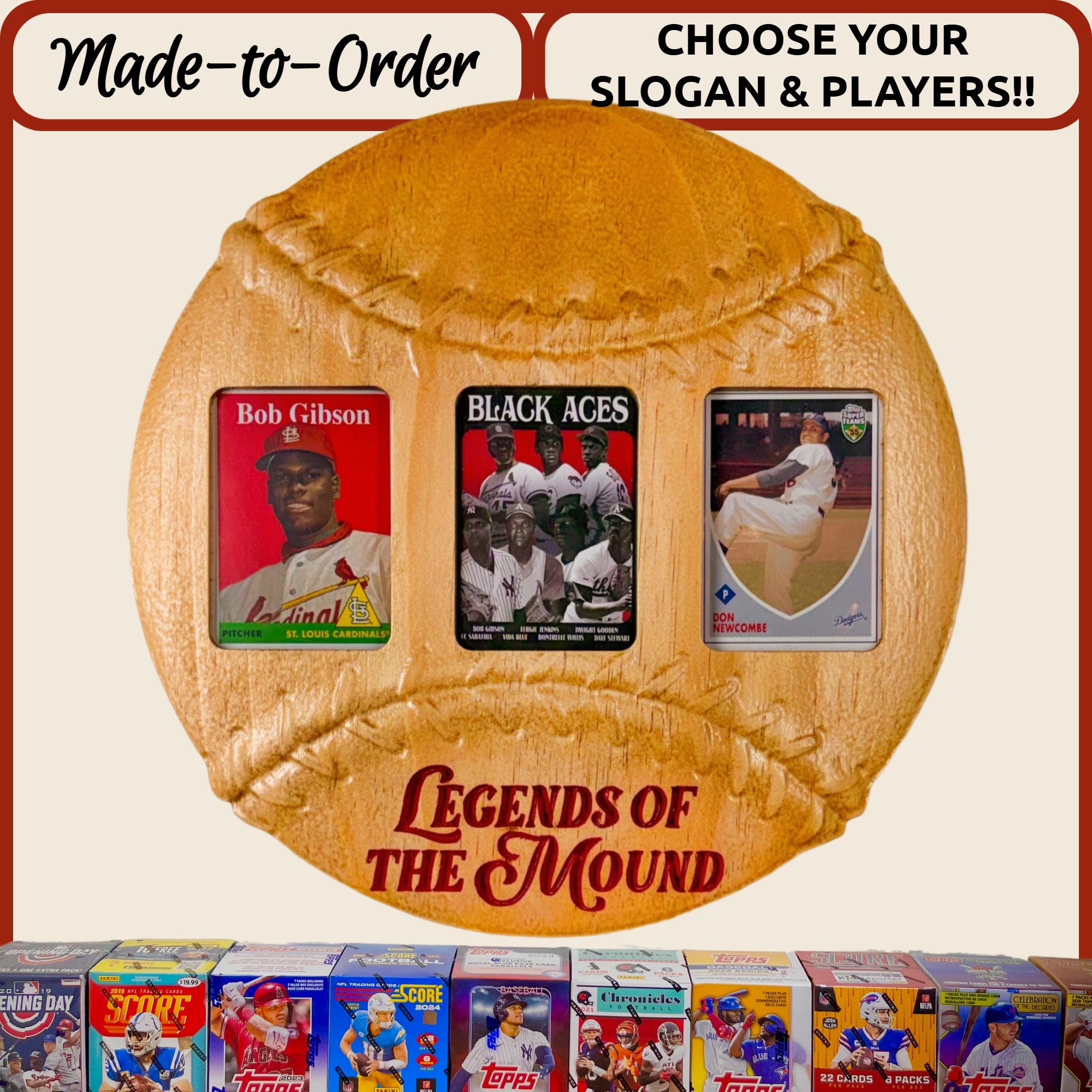 MLB 3D Baseball Trading Card Frame.