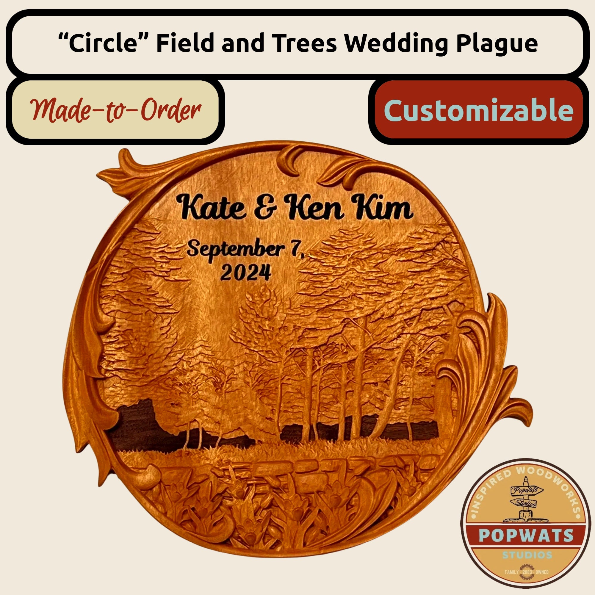 Wedding Plaque - Circle
