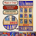 Fantasy Football Championship Trophy Trading Card Frame.