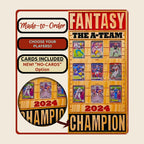 Fantasy Football Championship Trophy Trading Card Frame.