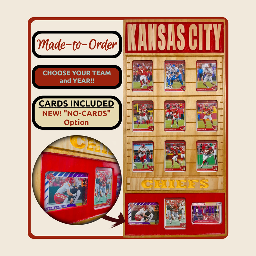 Football Team Trading Card Frame.