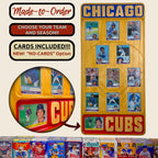 MLB Baseball Trading Card Team Frame.