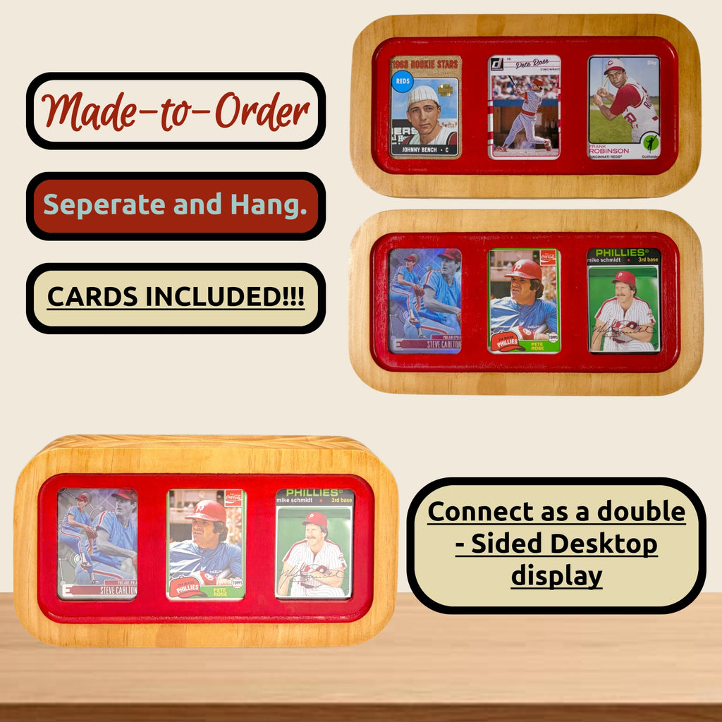 Double-Sided Tabletop Sports Card Display