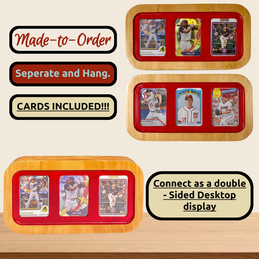 Double-Sided Tabletop Sports Card Display