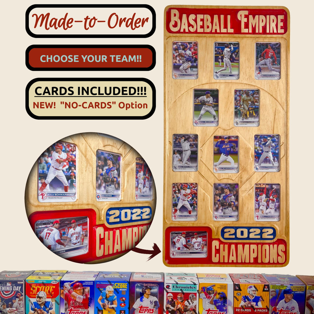 Fantasy Baseball Trading Card Championship Frame.