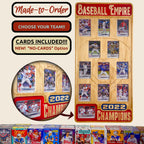 Fantasy Baseball Trading Card Championship Frame.